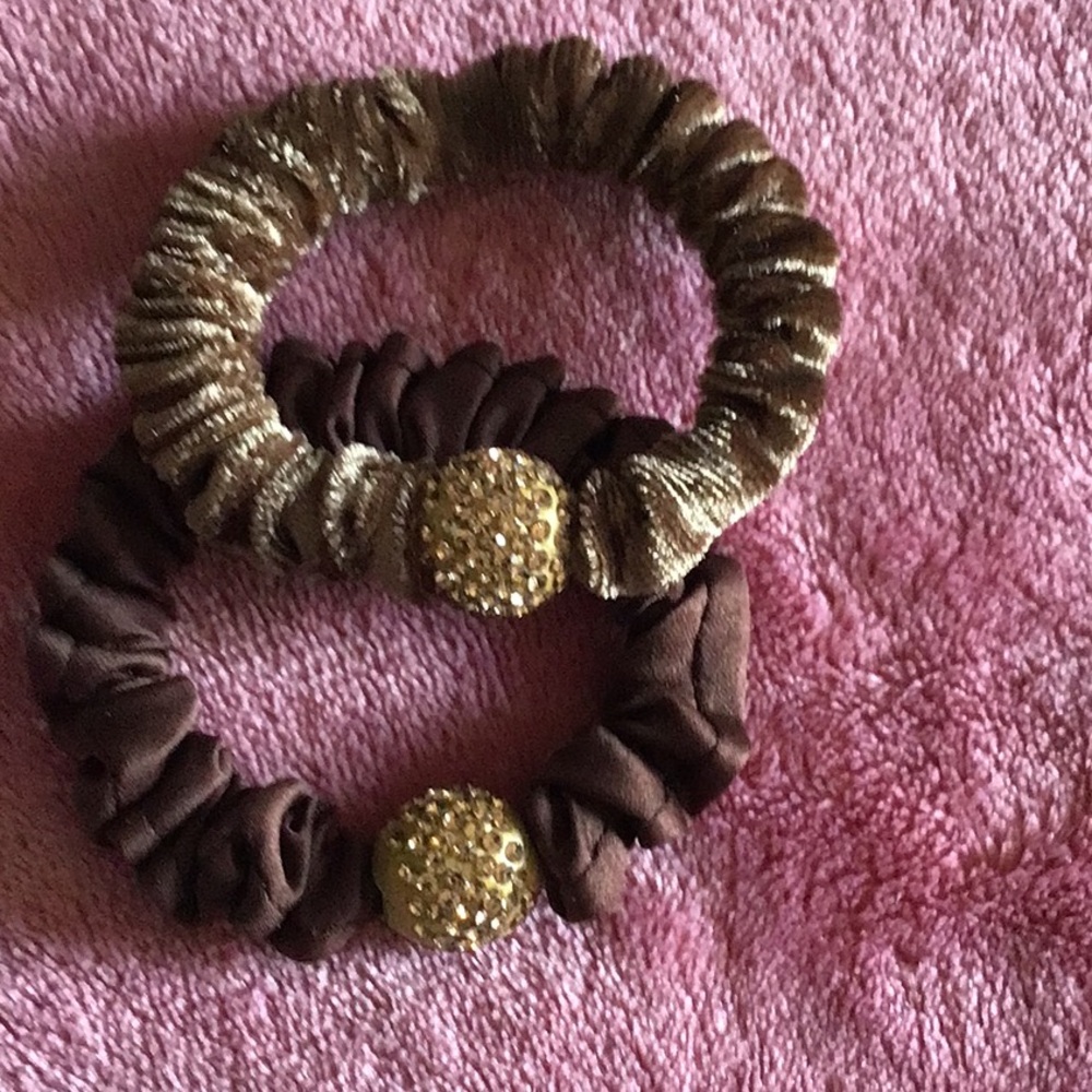 Set of 2 brown hair band new